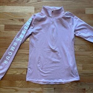 Under Armour Light Pink Long Sleeve Top Sz M